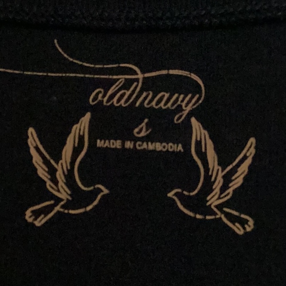 Old Navy Deep V-Neck Navy Long Sleeve Top - Picture 4 of 6